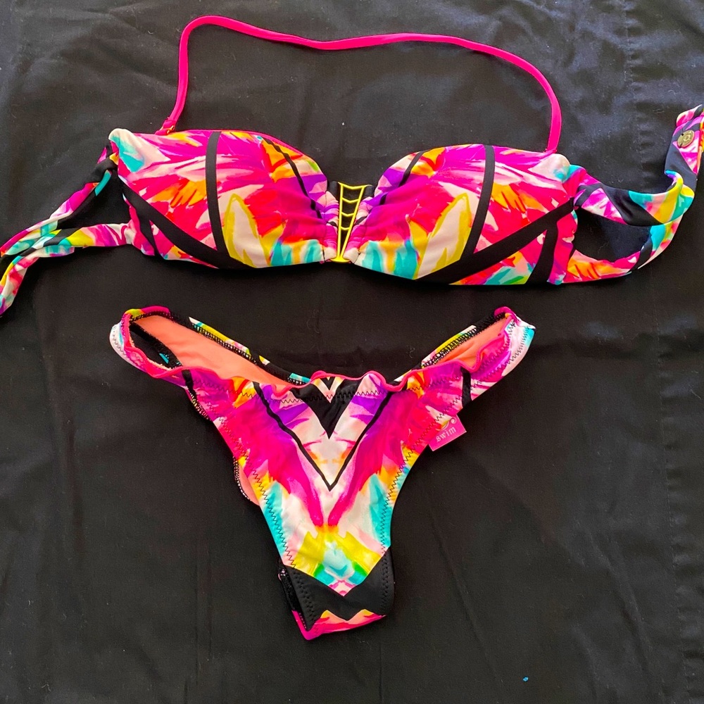 B Swim bikini, multicolored, size small